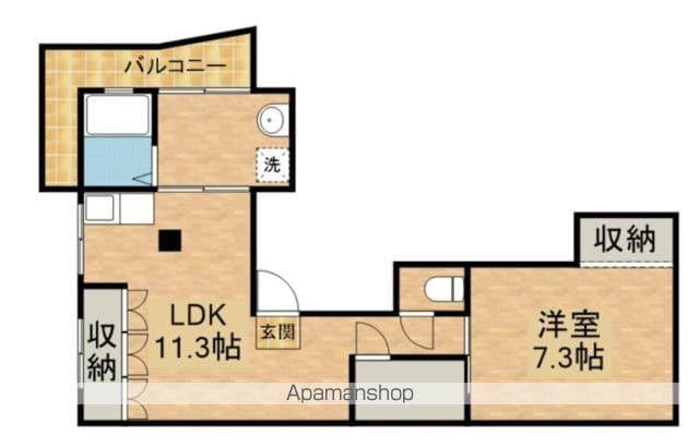 小石川ヒルズ(1LDK/B1階)の間取り写真