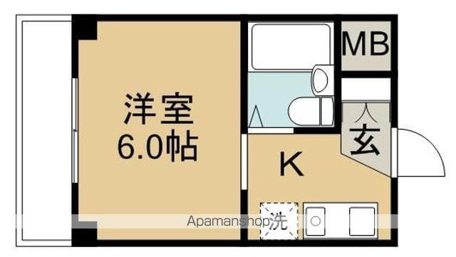 ディアコートアロハ(1K/3階)の間取り写真