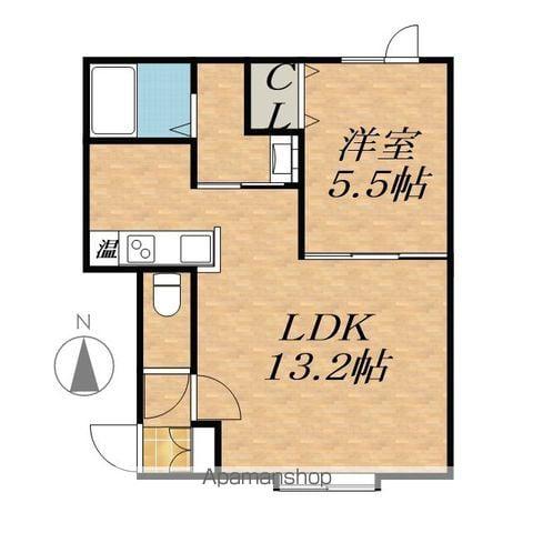 FIORE(1LDK/1階)の間取り写真