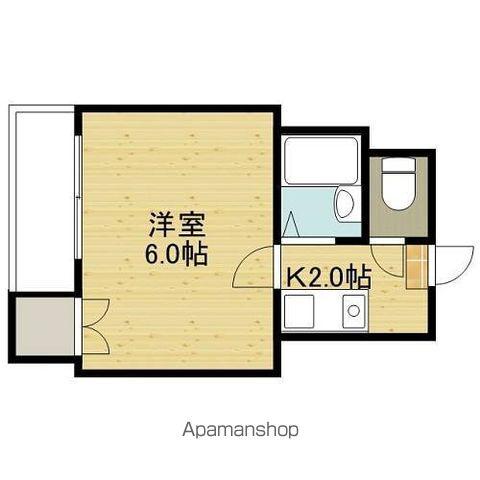 リリーフレジデンス清水町(1K/3階)の間取り写真