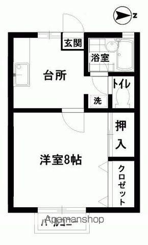 メゾン井筒屋(1DK/1階)の間取り写真