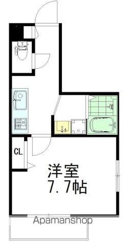 ハーベスト(1K/2階)の間取り写真