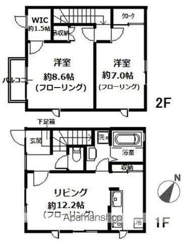 ガーデンテラス(2LDK)の間取り写真