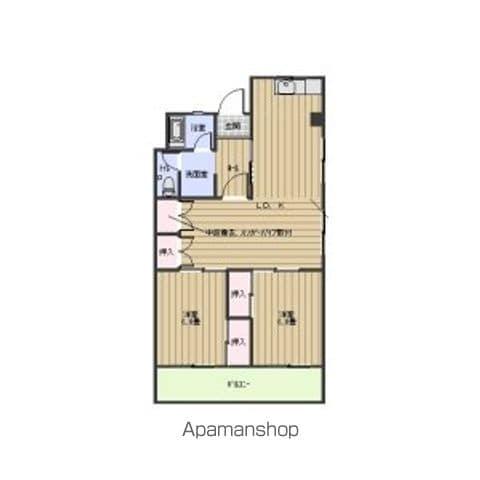 第2信栄ハイツ(2LDK/4階)の間取り写真