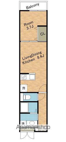 J-GARDENⅢ(1LDK/3階)の間取り写真