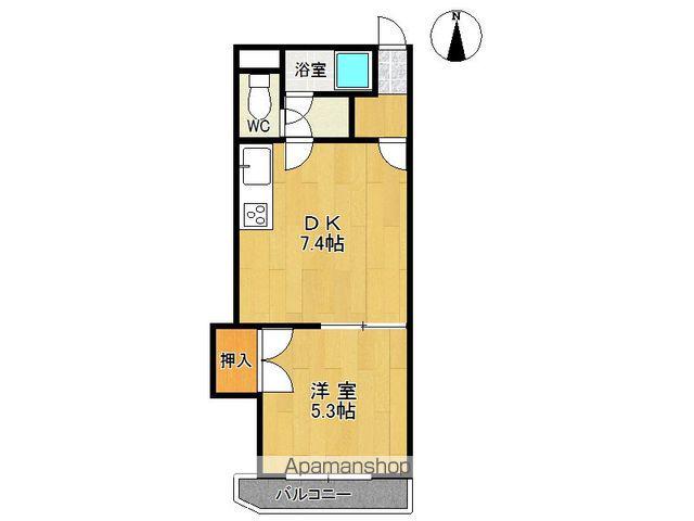 コーポラスSHIBA(1DK/4階)の間取り写真