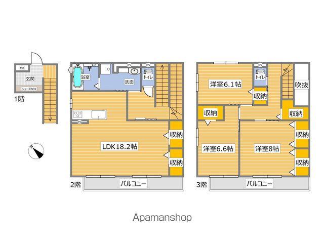 シェトワ(3LDK)の間取り写真