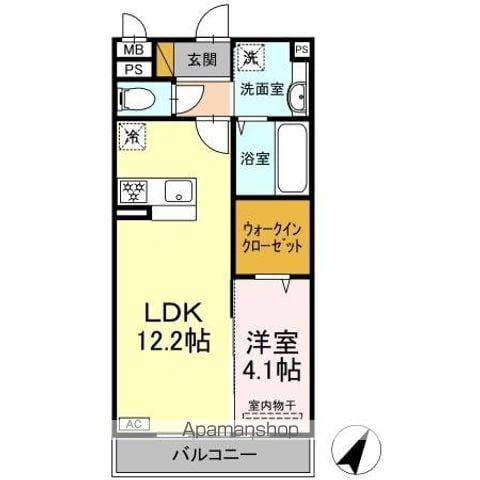 エクセルK(1LDK/2階)の間取り写真