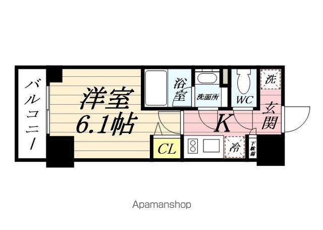 SーFORT鶴見中央(1K/9階)の間取り写真