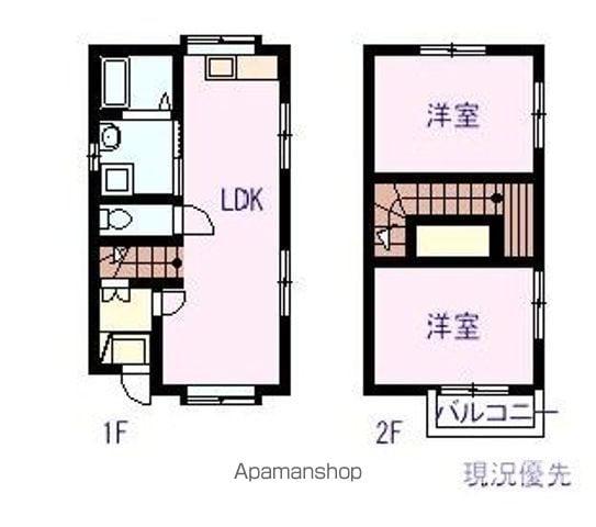 フローレンス金山(2LDK)の間取り写真