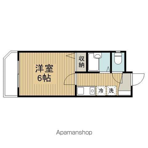 ベルビータ新高円寺(1K/2階)の間取り写真