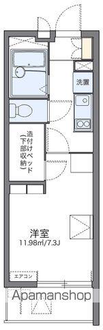 レオパレスヌーヴォグラン富久山(1K/1階)の間取り写真