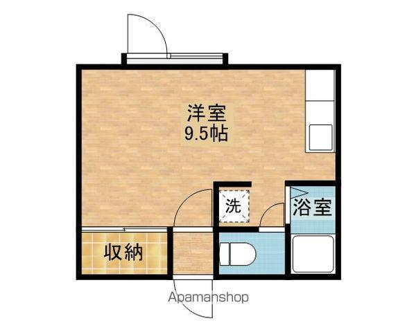 ベルノール文京台(ワンルーム/2階)の間取り写真