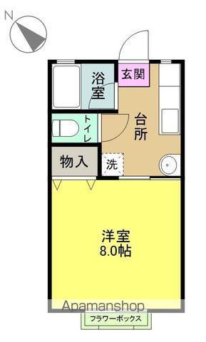 メゾン・リンリン(1K/1階)の間取り写真