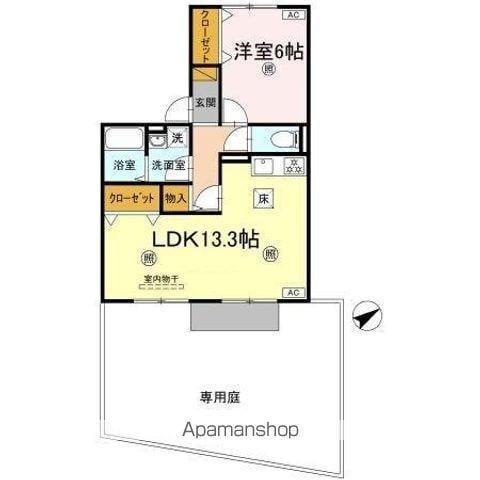 マ・メゾン(1LDK/1階)の間取り写真