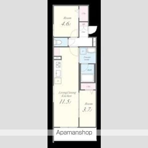 アイナ ルアナ ウル(2LDK/2階)の間取り写真