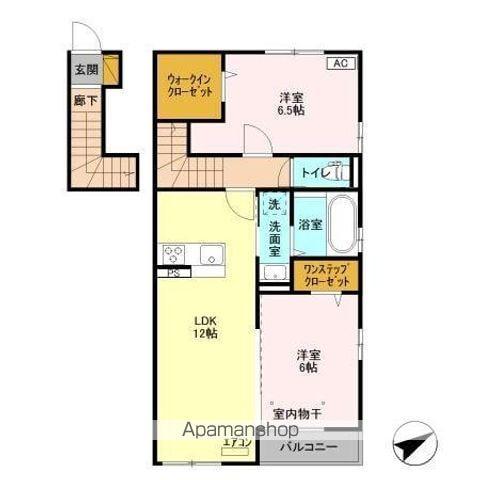 エトワール(2LDK/2階)の間取り写真