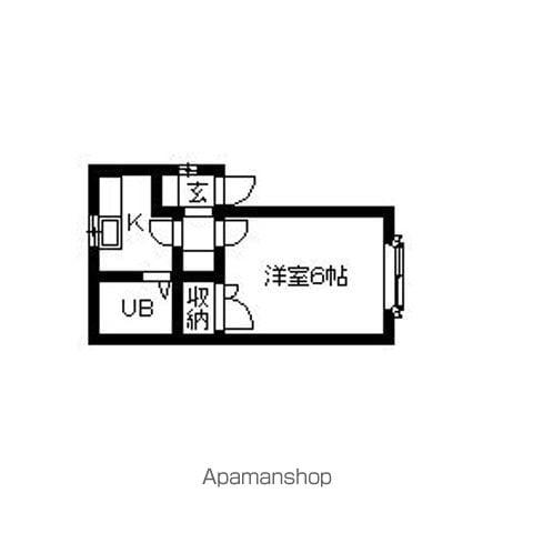 アルカディア31壱番館(1K/2階)の間取り写真