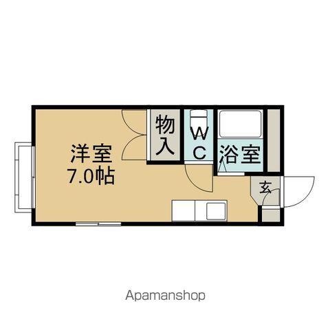 ルミエール旭(1K/1階)の間取り写真