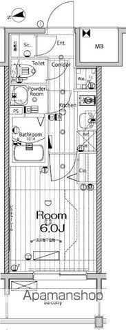 メイクス今池PRIME(1K/12階)の間取り写真