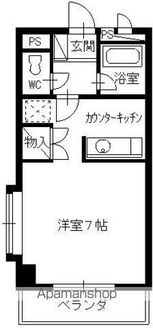 ベターデイズ(ワンルーム/4階)の間取り写真