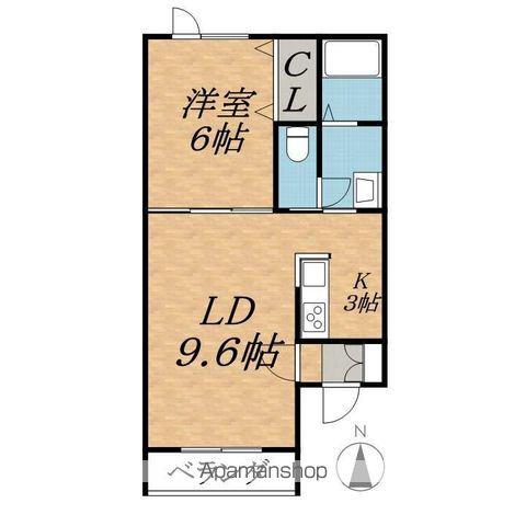 CHEERⅠ(1LDK/1階)の間取り写真