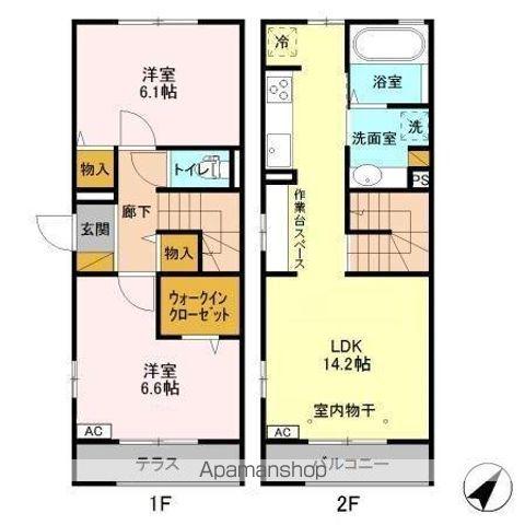 メゾン・ド・TJ2(2LDK/1階)の間取り写真
