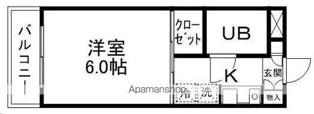 プチレジョン柏木(1K/1階)の間取り写真