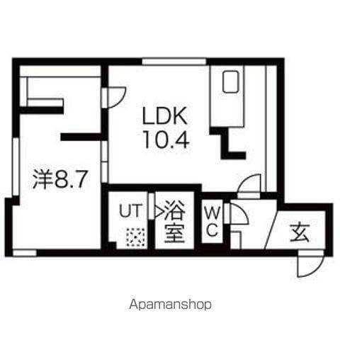 Ⅰ ⅩⅢ表参道(1LDK/2階)の間取り写真