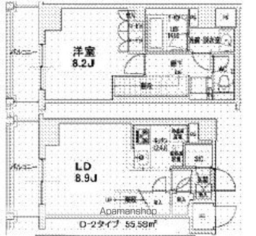 エスティメゾン王子(1LDK/15階)の間取り写真