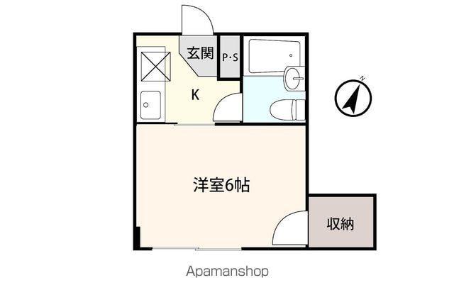 アシスト第3盛岡マンション(1K/2階)の間取り写真