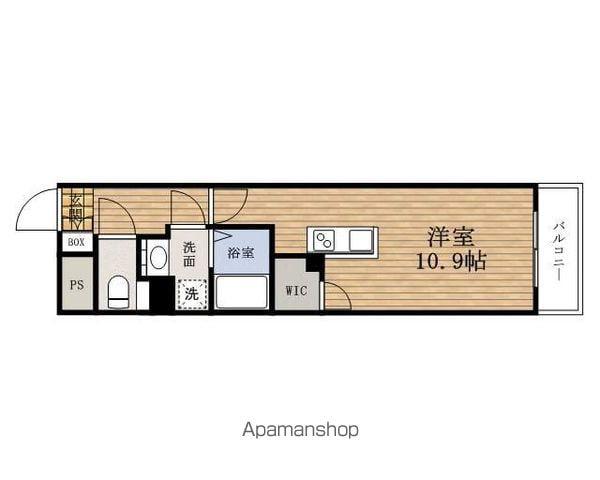 アクアプレイスUEHOMMACHI(ワンルーム/5階)の間取り写真