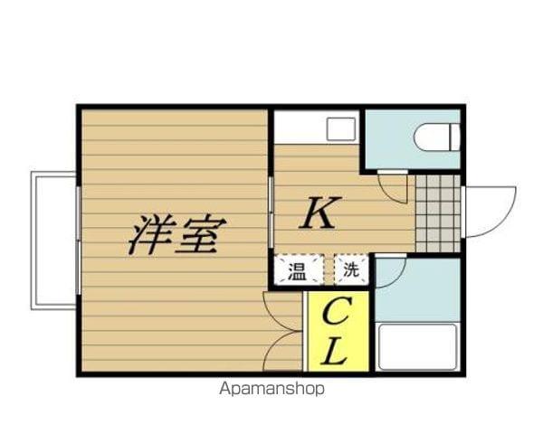 シャトリオン前原(1K/2階)の間取り写真