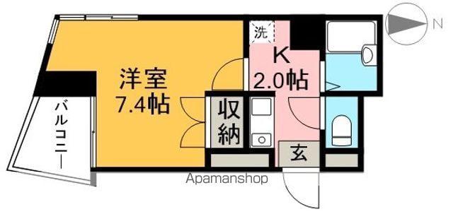 みつわビルⅡ(1K/4階)の間取り写真