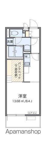 ミランダ長須賀(ワンルーム/2階)の間取り写真