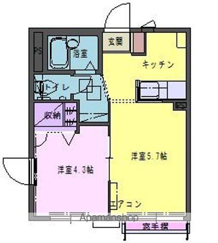 ル・グラン(2K/2階)の間取り写真