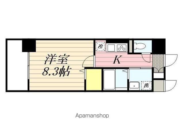 ファインコートセブン(1K/5階)の間取り写真