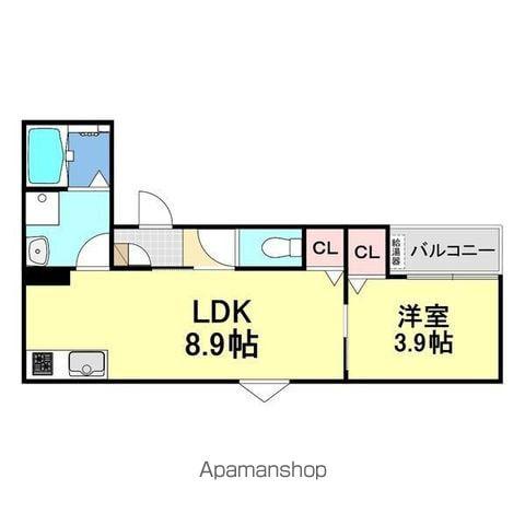 LECOCON半田Ⅴ(1LDK/1階)の間取り写真