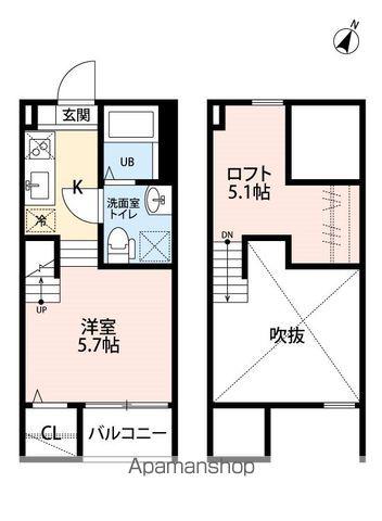 ST ZUCCA(ワンルーム/1階)の間取り写真