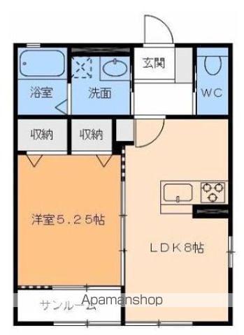 イル・フェリーチェ辻町(1LDK/2階)の間取り写真