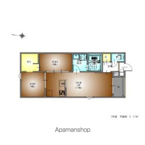 REGALESTラヴ守山(2LDK/2階)の間取り写真