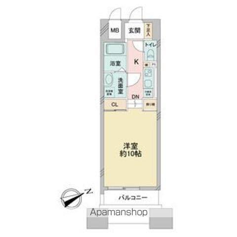 ドゥーエ千種(1K/8階)の間取り写真