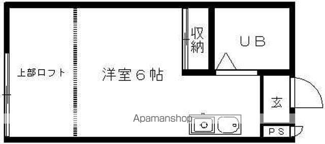 パンプキンハウス(ワンルーム/1階)の間取り写真