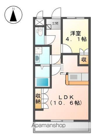 フォレスト・ビラ(1LDK/2階)の間取り写真