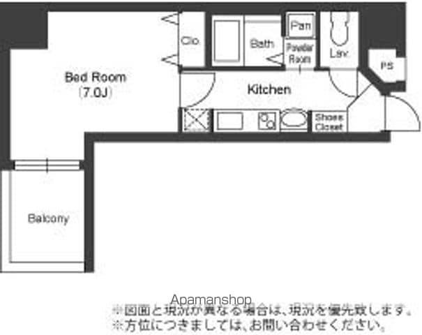 レジデンス名古屋千代田(1K/8階)の間取り写真