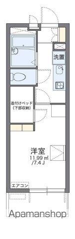 レオパレスせんだん(1K/1階)の間取り写真