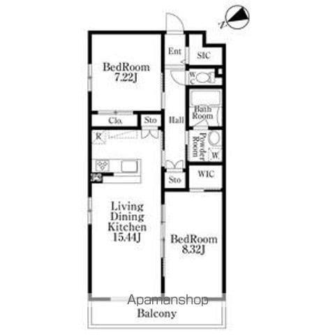 GRAN DUKE千種RUBINO(2LDK/3階)の間取り写真