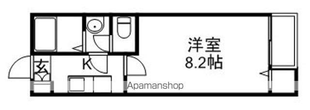 クレアフォーチュン清水沼(1K/1階)の間取り写真