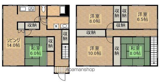 日豊本線 田野駅(宮崎) 徒歩31分 2階建 築38年(5LDK)の間取り写真