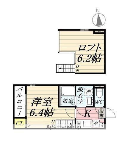 NOALETTA (1K/1階)の間取り写真